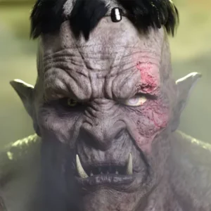 3D Render of scarred Ogre